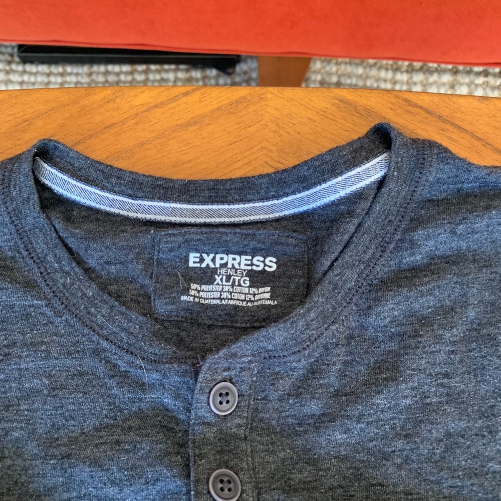 Express - Long Sleeved Tee - XL - Grey